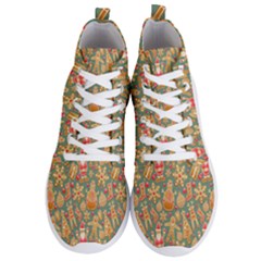 Pattern-santa Men s Lightweight High Top Sneakers by nateshop