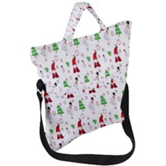 Santa-claus Fold Over Handle Tote Bag by nateshop