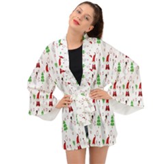 Santa-claus Long Sleeve Kimono by nateshop