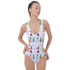 Santa-claus Side Cut Out Swimsuit by nateshop