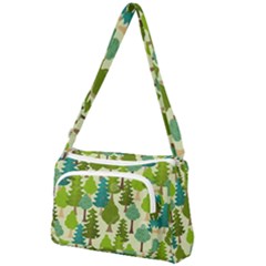 Seamless-forest-pattern-cartoon-tree Front Pocket Crossbody Bag by nateshop