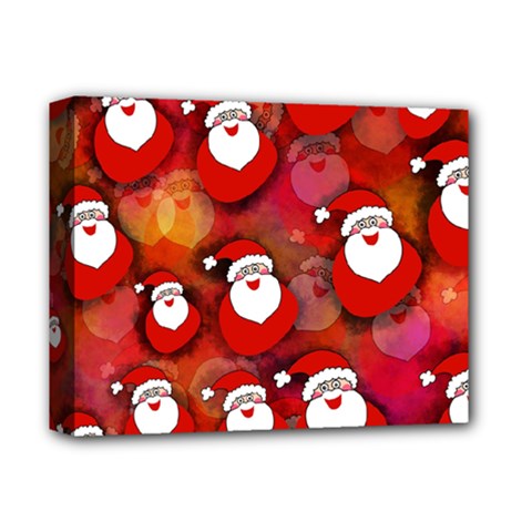 Seamless-santa Claus Deluxe Canvas 14  X 11  (stretched) by nateshop