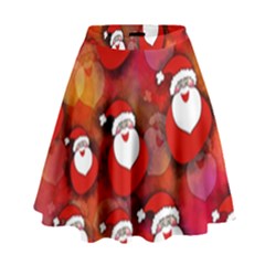 Seamless-santa Claus High Waist Skirt