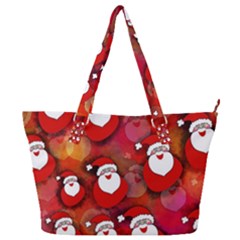 Seamless-santa Claus Full Print Shoulder Bag by nateshop