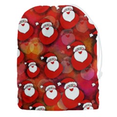 Seamless-santa Claus Drawstring Pouch (3xl) by nateshop