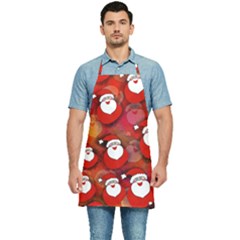 Seamless-santa Claus Kitchen Apron by nateshop