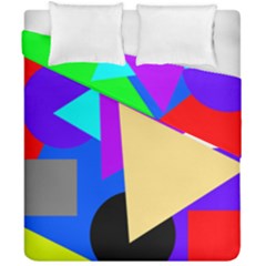Shape Colorful Creativity Abstract Pattern Duvet Cover Double Side (california King Size)