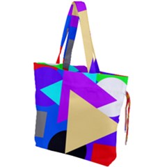 Shape Colorful Creativity Abstract Pattern Drawstring Tote Bag