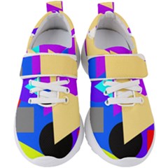 Shape Colorful Creativity Abstract Pattern Kids  Velcro Strap Shoes