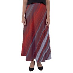 Colored Pattern Bokeh Blurred Blur Flared Maxi Skirt by Ravend