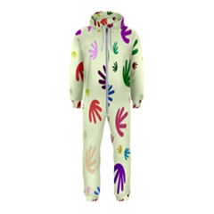 Doodle Squiggles Colorful Pattern Hooded Jumpsuit (kids) by Ravend