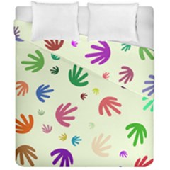 Doodle Squiggles Colorful Pattern Duvet Cover Double Side (california King Size) by Ravend