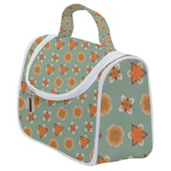 Wallpaper Background Floral Pattern Satchel Handbag by Ravend