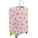 Grid Pattern Red Background Luggage Cover (Large) View2