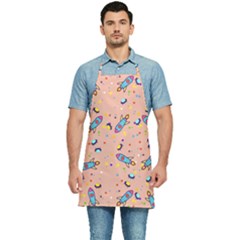 Rocket Ship Rocket Spaceship Kitchen Apron by Ravend