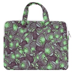 Man Butterfly Drawing Motif Pattern Macbook Pro 13  Double Pocket Laptop Bag by dflcprintsclothing