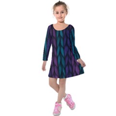 Background Kids  Long Sleeve Velvet Dress by nateshop