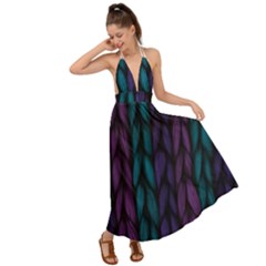 Background Backless Maxi Beach Dress by nateshop