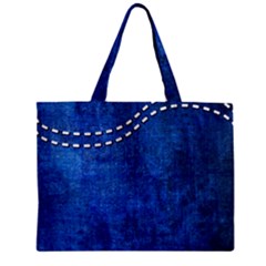 Background-jeans  Zipper Mini Tote Bag by nateshop