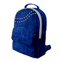 Background-jeans  Flap Pocket Backpack (large) by nateshop