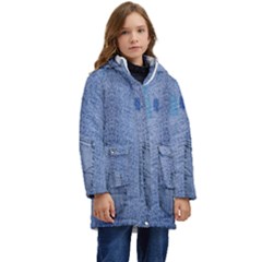 Background-jeans Kid s Hooded Longline Puffer Jacket by nateshop