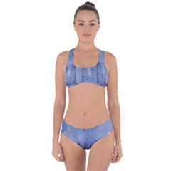 Background-jeans Criss Cross Bikini Set by nateshop