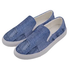 Background-jeans Men s Canvas Slip Ons by nateshop