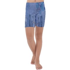 Background-jeans Kids  Lightweight Velour Capri Yoga Leggings by nateshop