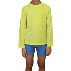 Background-texture-yellow Kids  Long Sleeve Swimwear by nateshop