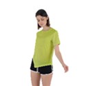 Background-texture-yellow Asymmetrical Short Sleeve Sports Tee View2