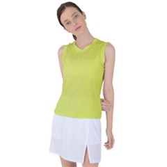 Background-texture-yellow Women s Sleeveless Sports Top by nateshop