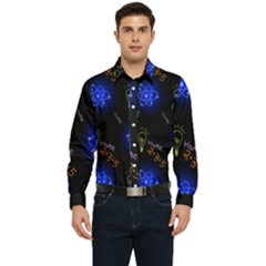 Formula Background Pattern Texture Design Men s Long Sleeve  Shirt by Ravend