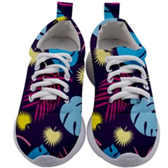 Leaves Patternwallpaper Foliage Kids Athletic Shoes