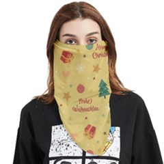 Christmas Treecandy Cane Snowflake Face Covering Bandana (triangle) by Ravend