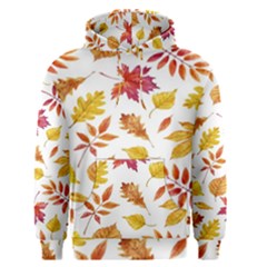 Watercolor-autumn-leaves-pattern-vector Men s Core Hoodie by nateshop