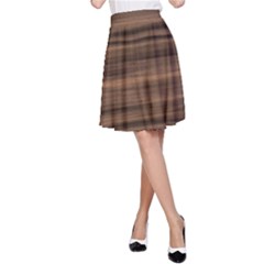 Texture-wooddack A-line Skirt by nateshop