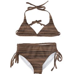 Texture-wooddack Kids  Classic Bikini Set by nateshop