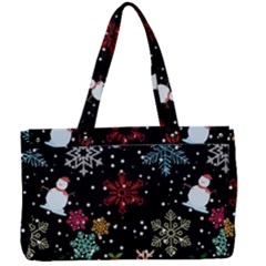 Christmas Thanksgiving Pattern Canvas Work Bag by Ravend