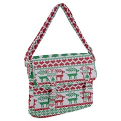 Scandinavian-nordic-christmas-seamless-pattern-vector Buckle Messenger Bag