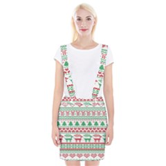 Scandinavian-nordic-christmas-seamless-pattern-vector Braces Suspender Skirt