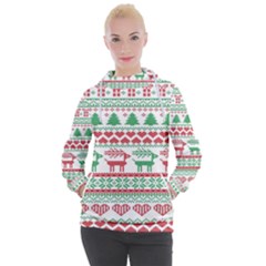 Scandinavian-nordic-christmas-seamless-pattern-vector Women s Hooded Pullover