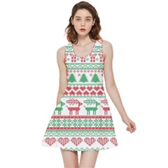 Scandinavian-nordic-christmas-seamless-pattern-vector Inside Out Reversible Sleeveless Dress