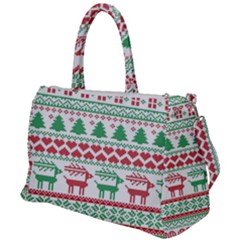 Scandinavian-nordic-christmas-seamless-pattern-vector Duffel Travel Bag