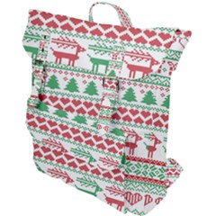 Scandinavian-nordic-christmas-seamless-pattern-vector Buckle Up Backpack