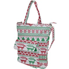 Scandinavian-nordic-christmas-seamless-pattern-vector Shoulder Tote Bag