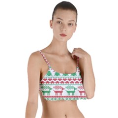 Scandinavian-nordic-christmas-seamless-pattern-vector Layered Top Bikini Top 