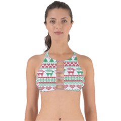 Scandinavian-nordic-christmas-seamless-pattern-vector Perfectly Cut Out Bikini Top