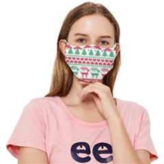 Scandinavian-nordic-christmas-seamless-pattern-vector Fitted Cloth Face Mask (Adult)