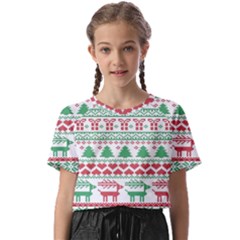 Scandinavian-nordic-christmas-seamless-pattern-vector Kids  Basic Tee