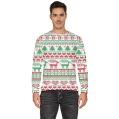 Scandinavian-nordic-christmas-seamless-pattern-vector Men s Fleece Sweatshirt